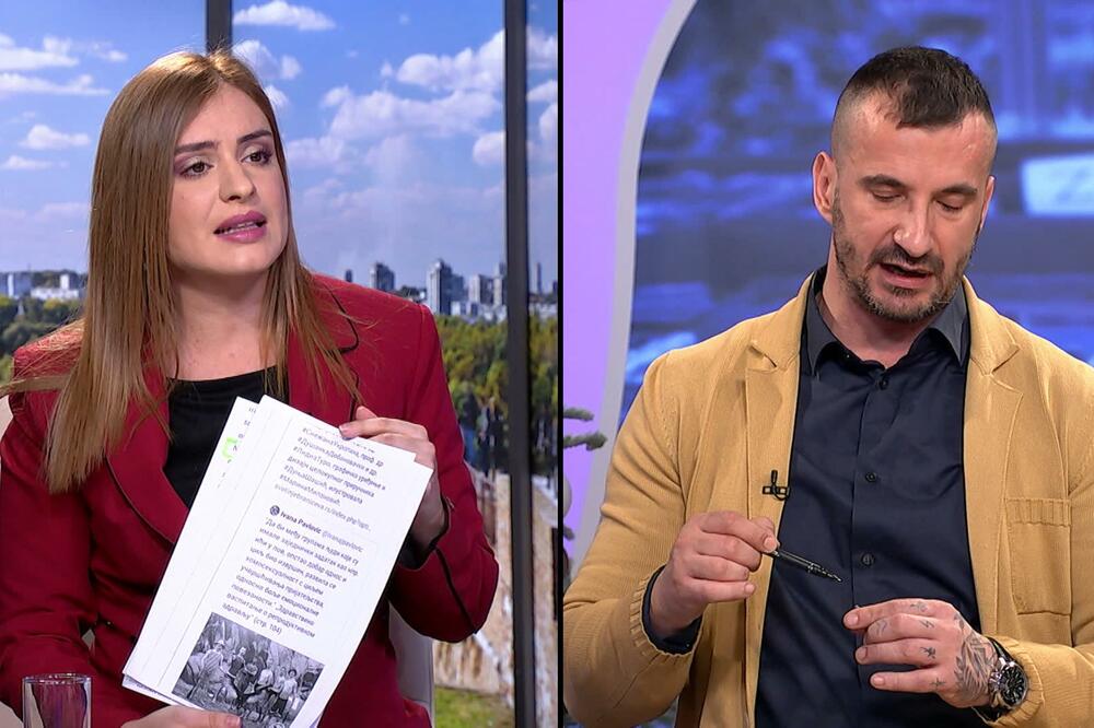 HAOS U STUDIJU KURIR TV! Milica Zavetnica: VI STE SAMO HOMOSEKSUALAC! Nikolić: Vas sponzorišu Rusi, ne zanimaju vas SUDBINE LJUDI