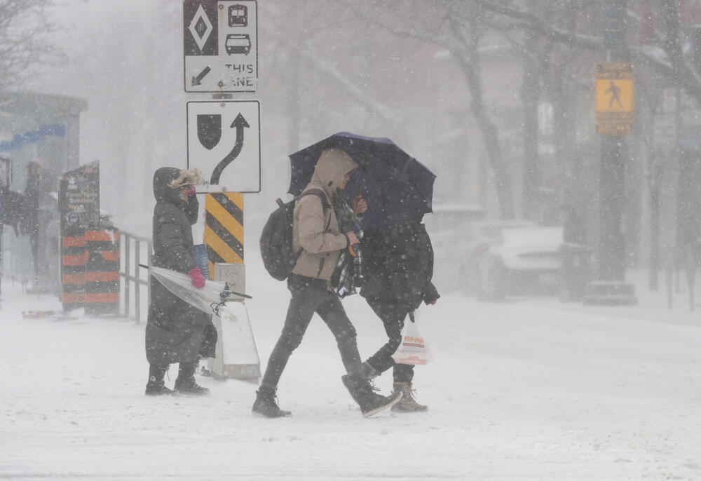 sneg, Snežna Oluja, Kanada, Toronto