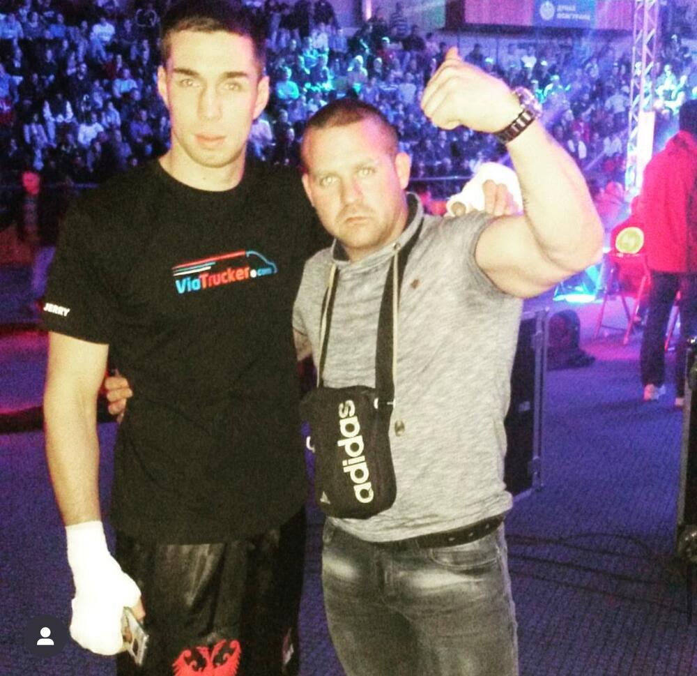Andrej sa bokserom Markom Nikolićem