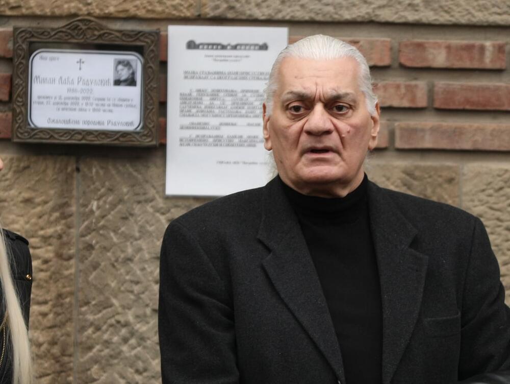 Milan Laća Radulović, sahrana, Futa Radulović