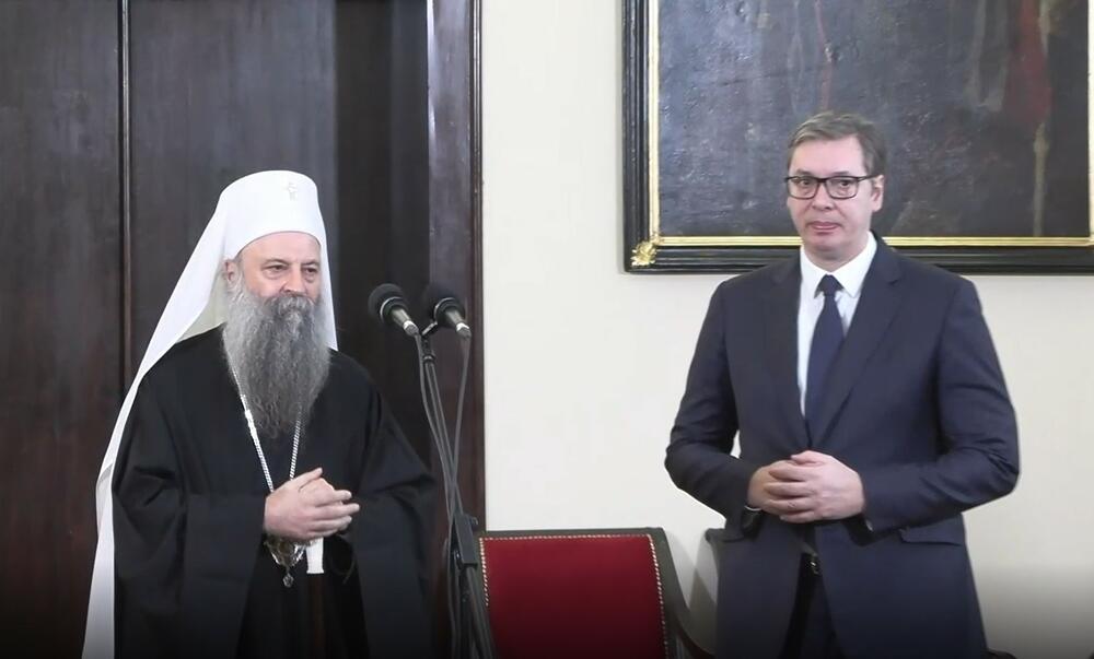 Aleksandar Vučić, Patrijarh Porfirije, Patrijaršija