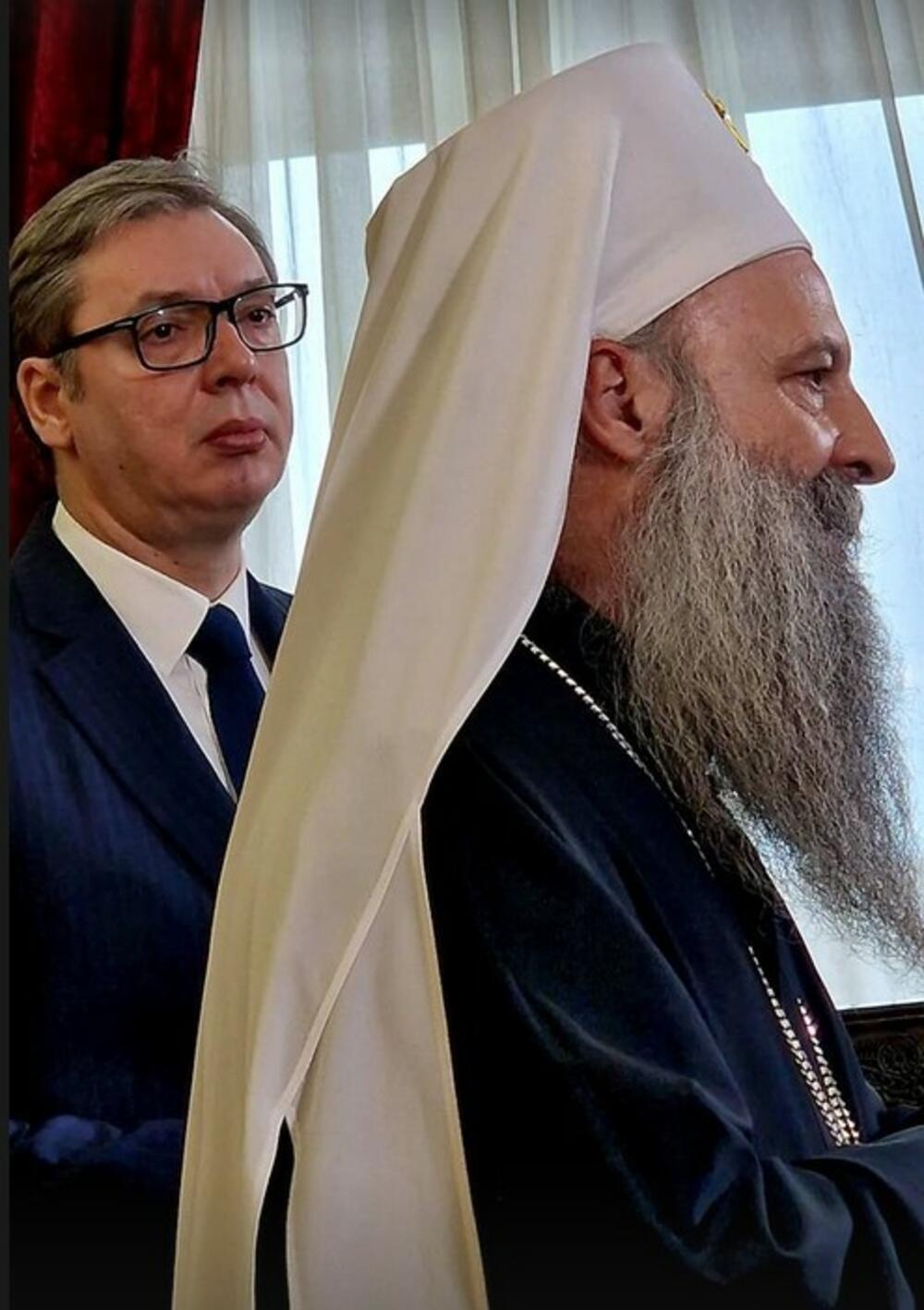 Aleksandar Vučić, Patrijarh Porfirije, Patrijaršija