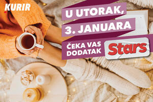 NE PROPUSTITE U UTORAK, 3. JANUARA, U DNEVNOM IZDANJU KURIRA dodatak STARS!