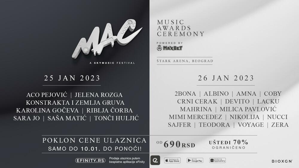 Music awards ceremony, MAC