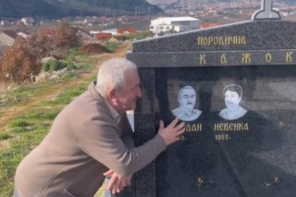 BOGDAN NA SVOM GROBU ZAPOMAŽE ZA SAMIM SOBOM! Šok snimak sa srpskog groblja, FAMILIJA umire od smeha (VIDEO)