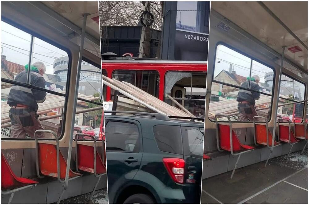 UŽAS KOD CVETKA: Šipka skliznula sa kamiona i uletela u tramvaj pun putnika HITNA VOZILA POVREĐENE U BOLNICU (FOTO)