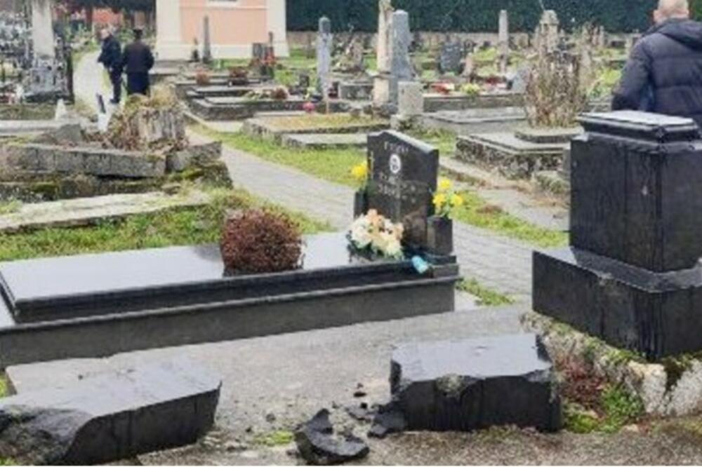 UHAPŠEN VANDAL IZ VUKOVARA: Pritvoren muškarac koji je rušio nadgrobne spomenike na pravoslavnom groblju