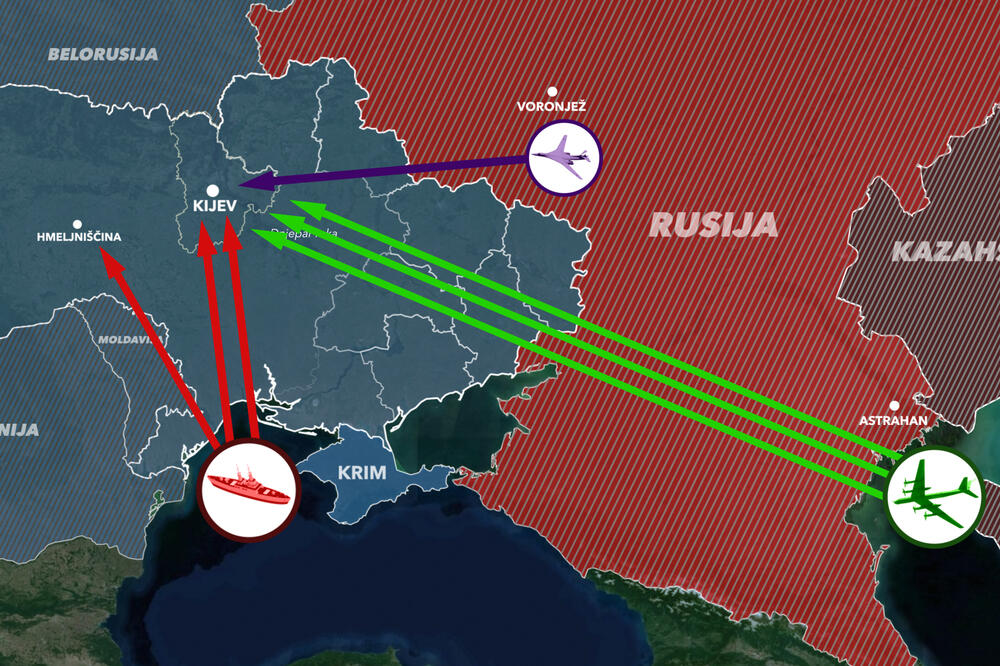 VAZDUŠNA OPASNOST U ČITAVOJ UKRAJINI: Najavljen napad dronova kamikaza Geran i krstarećih raketa!