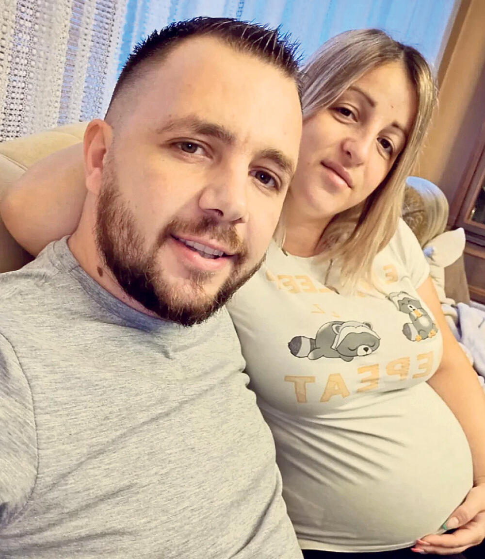 Dejan Jevremović i JOana dok je bila trudna