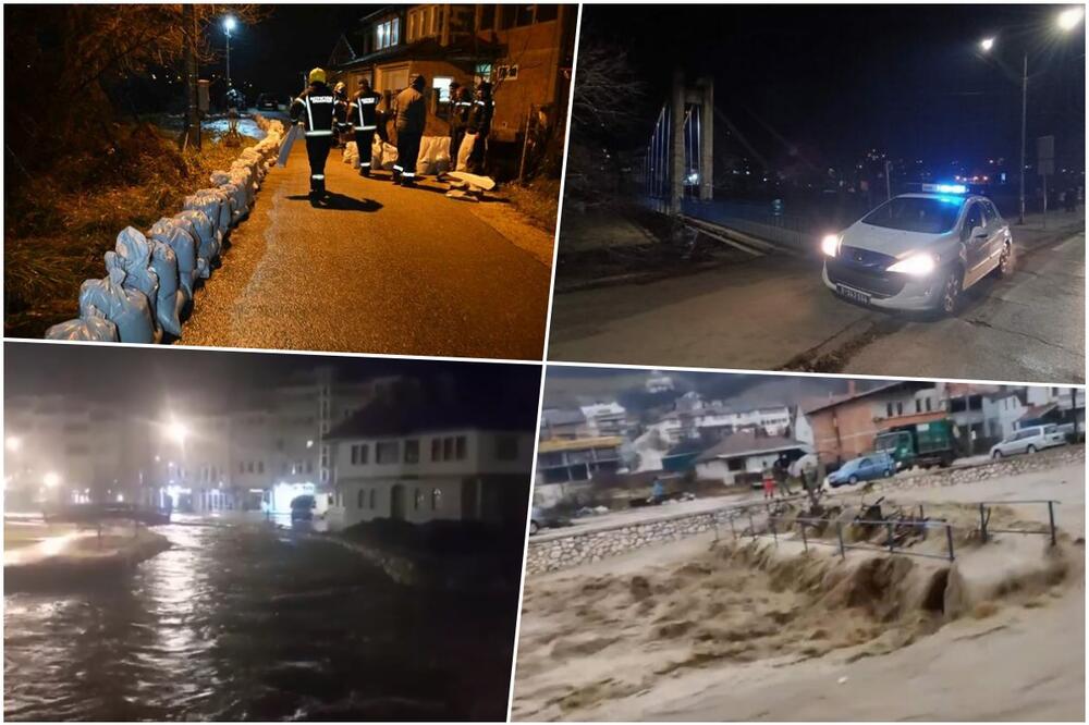 POPLAVE U SRBIJI: Utopila se 2 Novopazarca, mostovi zatvoreni za prelazak pešaka, drama će trajati CELE NOĆI