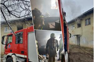 IZBIO POŽAR U PRIJEDORU, STRADALA ŽENA: Vatrogasci odmah posle dojave izašli na teren, ali za nju je bilo PREKASNO (FOTO)