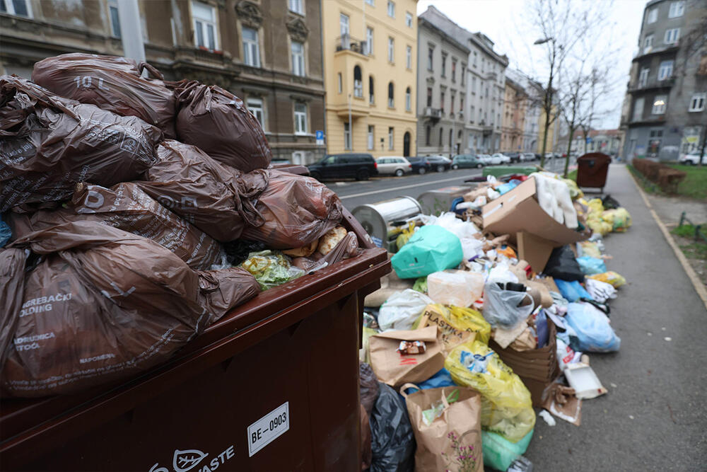 Zagreb, smeće, đubre, kontejneri