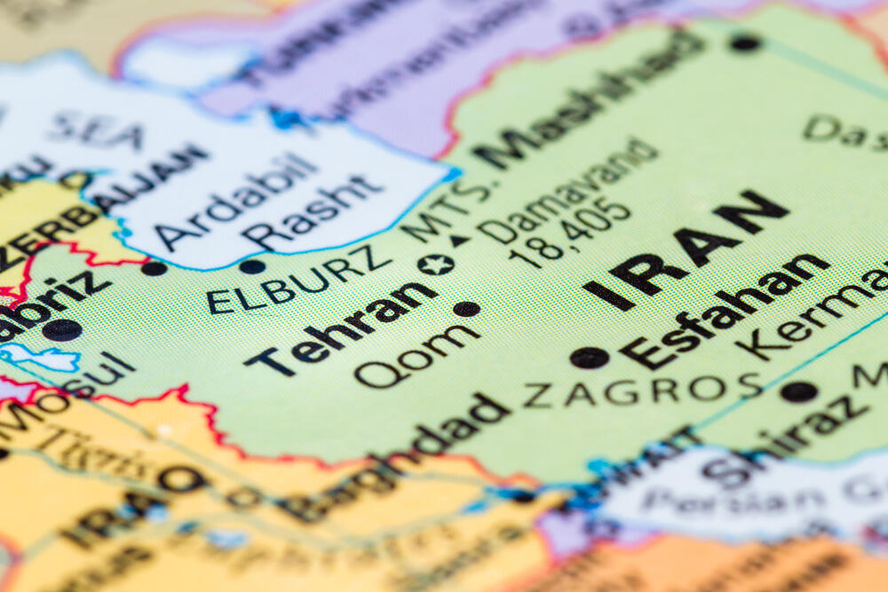Iran, mapa Irana