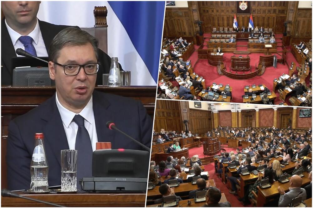 ZAVRŠENA SEDNICA O KiM: Skupština usvojila Izveštaj o pregovaračkom procesu, Vučić skoro 12 sati odgovarao na pitanja poslanika