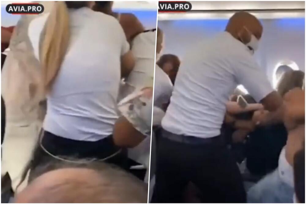 TUKLE SE, ŠAMARALE, A JEDNA JE OSTALA GOLIH GRUDI: Masovna tuča žena u avionu na letu za Brazil! Nisu štedele jedna drugu VIDEO