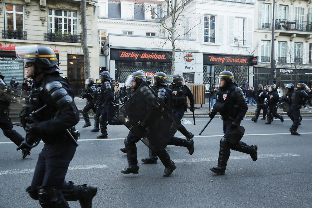 protest, Francuska, Pariz