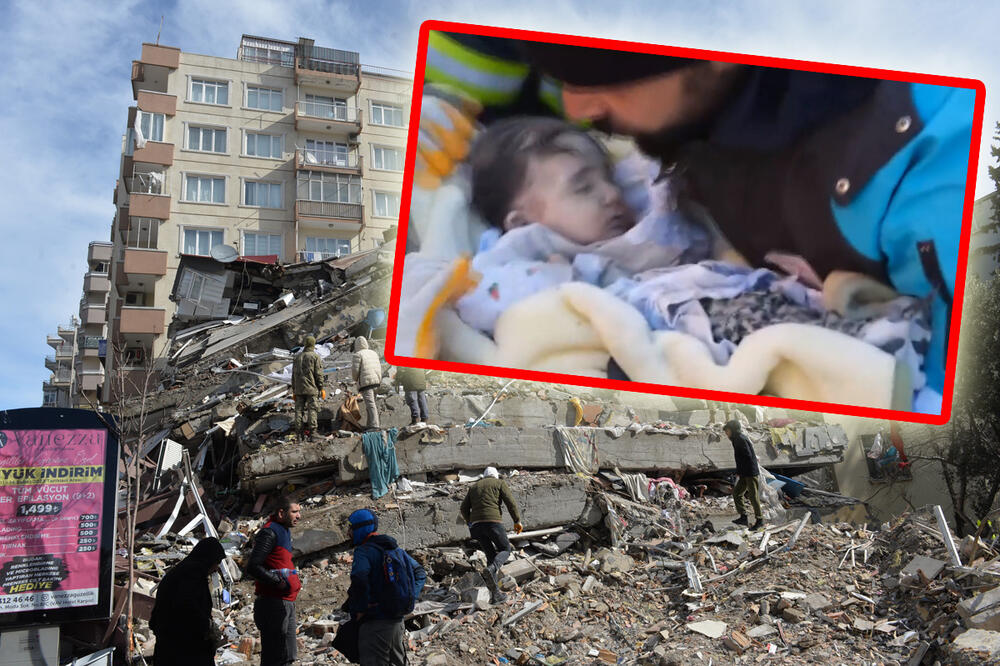 IZ RUŠEVINA U OČEVE RUKE: Spasena beba u Turskoj nakon 55 sati u EPICENTRU zemljotresa, kamera zabeležila NEVEROVATNU scenu VIDEO