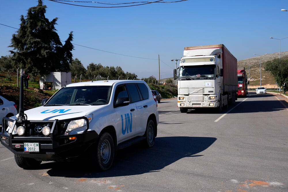 zemljotres, Sirija, humanitarna pomoć, UN konvoj, konvoj pomoći