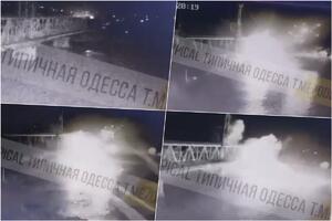 RUSKI PODVODNI DRON EKSPLODIRAO ISPOD MOSTA U ODESI: Snimljen trenutak detonacije, ovaj kopneni put je KLJUČAN za Ukrajinu (VIDEO)