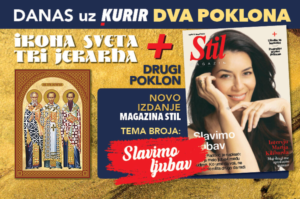 Ikona Sveta tri Jerarha plus dodatak – magazin Stil! DANAS uz dnevne novine Kurir