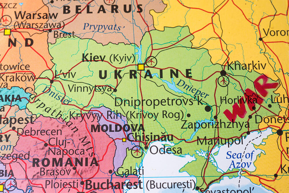 Ukrajina, Moldavija, mapa