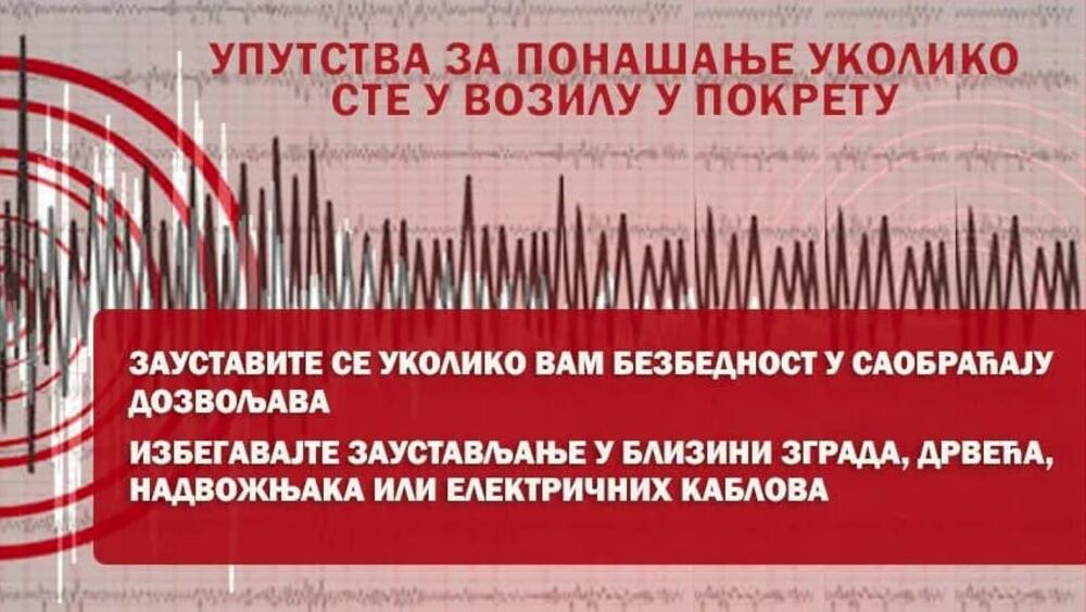 zemljotres, MUP, MUP Srbije