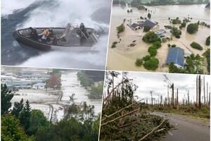 KATAKLIZMA NA NOVOM ZELANDU: Ciklon Gabrijel na Severnom ostrvu odneo puteve i mostove! 200.000 ljudi bez struje!