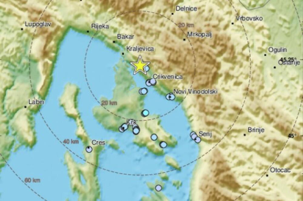 ZEMLJOTRES PRODRMAO RIJEKU: Novi potres u Hrvatskoj