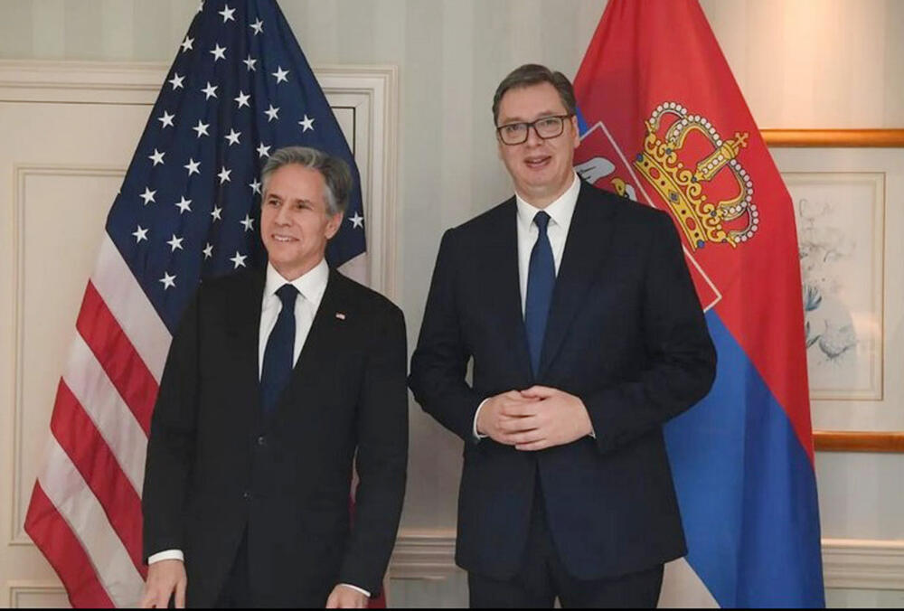 Aleksandar Vučić, Entoni Blinken