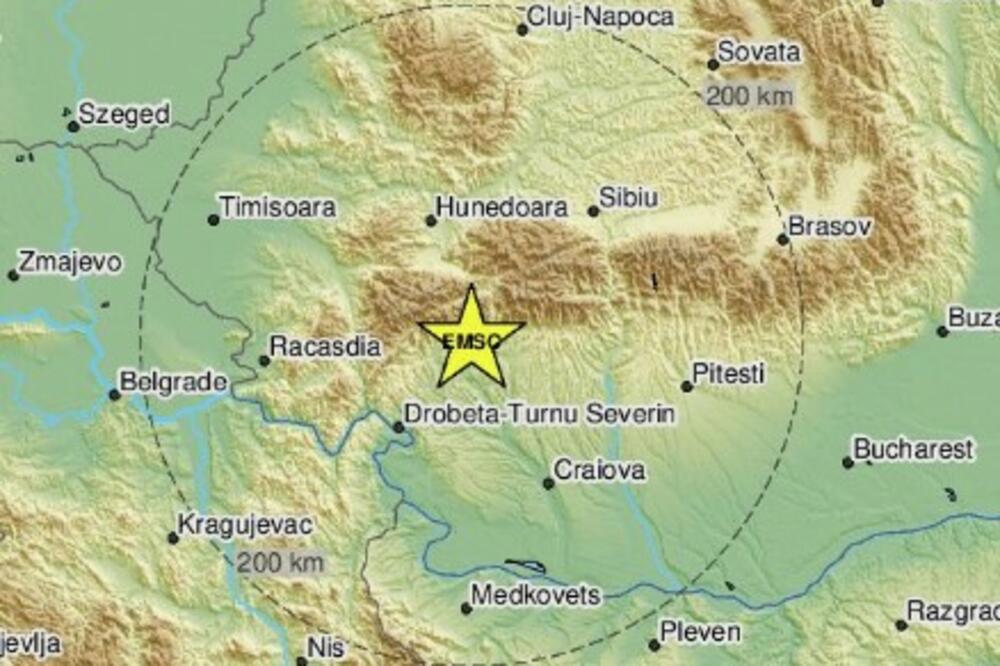 PONOVO JAK ZEMLJOTRES U RUMUNIJI: Potres jačine 3,6 stepeni Rihtera u okolini grada Targu Žiju, najjače se osetio u mestu Lupeni