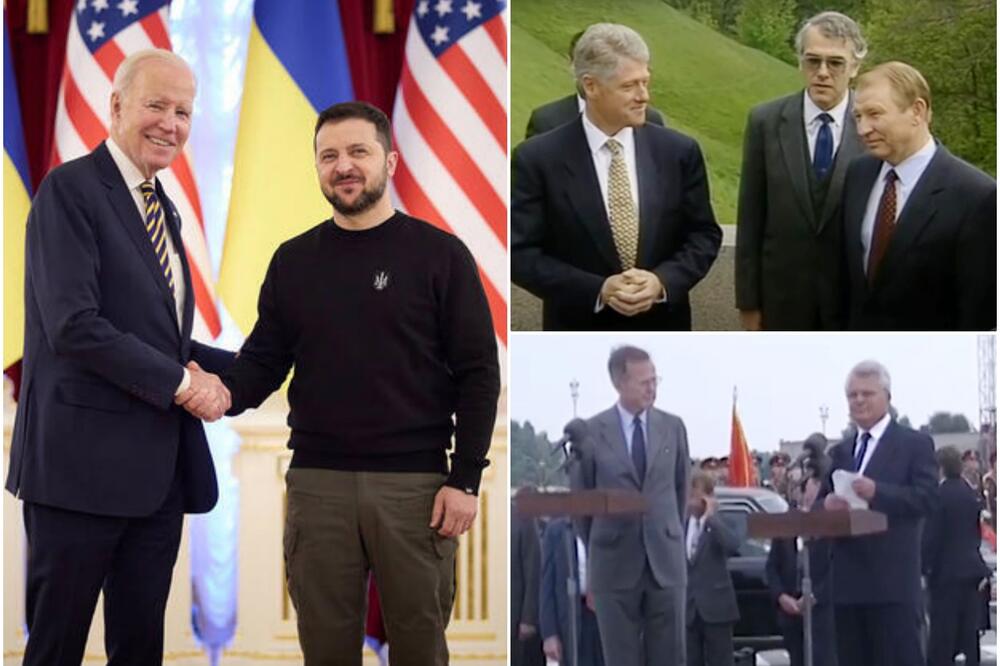 SVE POSETE AMERIČKIH PREDSEDNIKA UKRAJINI: Od Buša starijeg preko Klintona, do Buša mlađeg i Bajdena! Istorijat odnosa dve zemlje