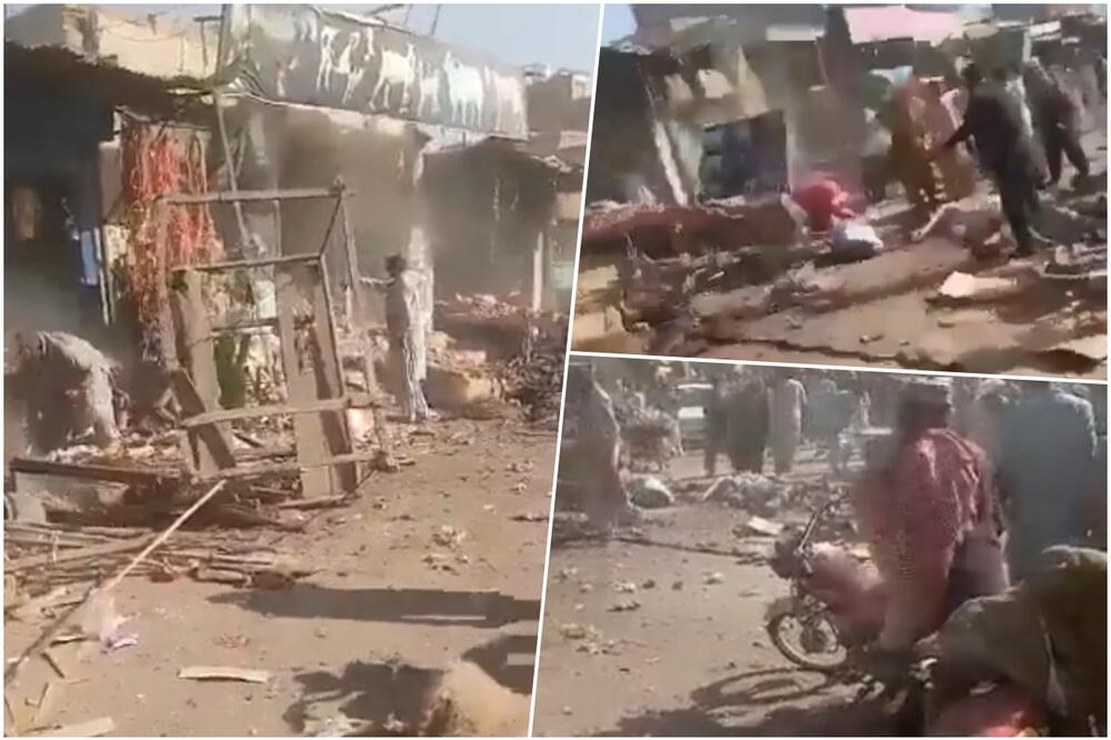 KRVAVI BOMBAŠKI NAPAD U PAKISTANU: Petoro poginulo u eksploziji na pijaci! Bomba postavljena na motociklu