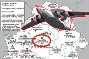 EKSPLOZIJE NA VOJNOM AERODROMU KOD MINSKA: Da li su Ukrajinci dronovima napali vojnu bazu i ruske Avakse?! Belorusija ćuti