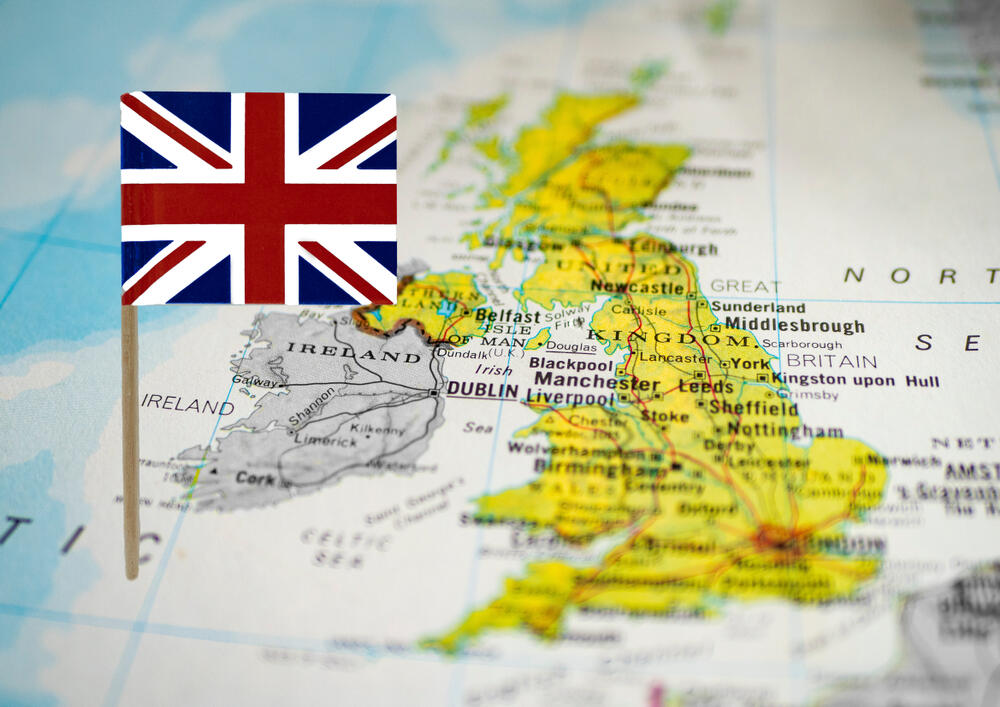 Velika Britanija, mapa Velike Britanije