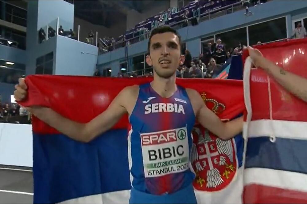 SRBIJA OSVOJILA PRVU MEDALJU NA EVROPSKOM PRVENSTVU: Elzan Bibić treći u trci na 3000 metara! VIDEO