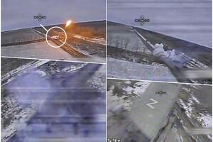 UKRAJINCI OBJAVILI SNIMAK PAKLENOG PUTINOVOG "SUNCOPEKA": Rusko ZABRANJENO oružje gađalo dron, pa završilo u oblaku dima (VIDEO)