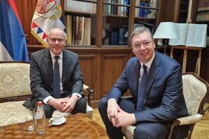 PREDSEDNIK SA POSLANIKOM BUNDESTAGA! Vučić: Partnerski odnosi sa Nemačkom od najveće važnosti za Srbiju
