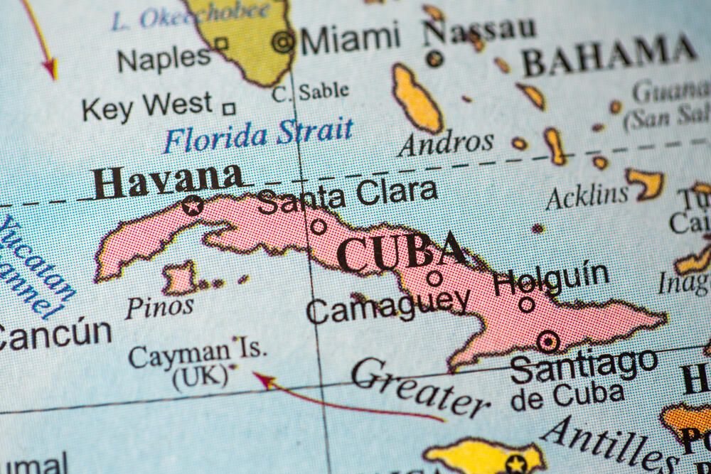 Kuba, mapa Kube
