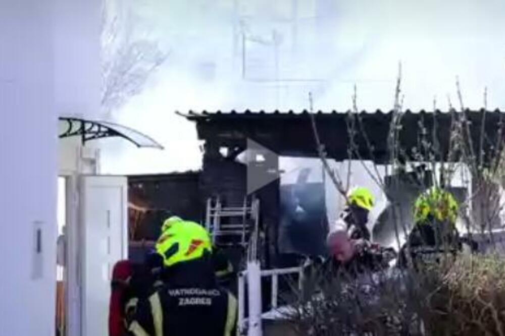PANIKA U ZAGREBU: Požar u garaži, vlasnik upozorio da je unutra EKSPLOZIV zaostao od rata
