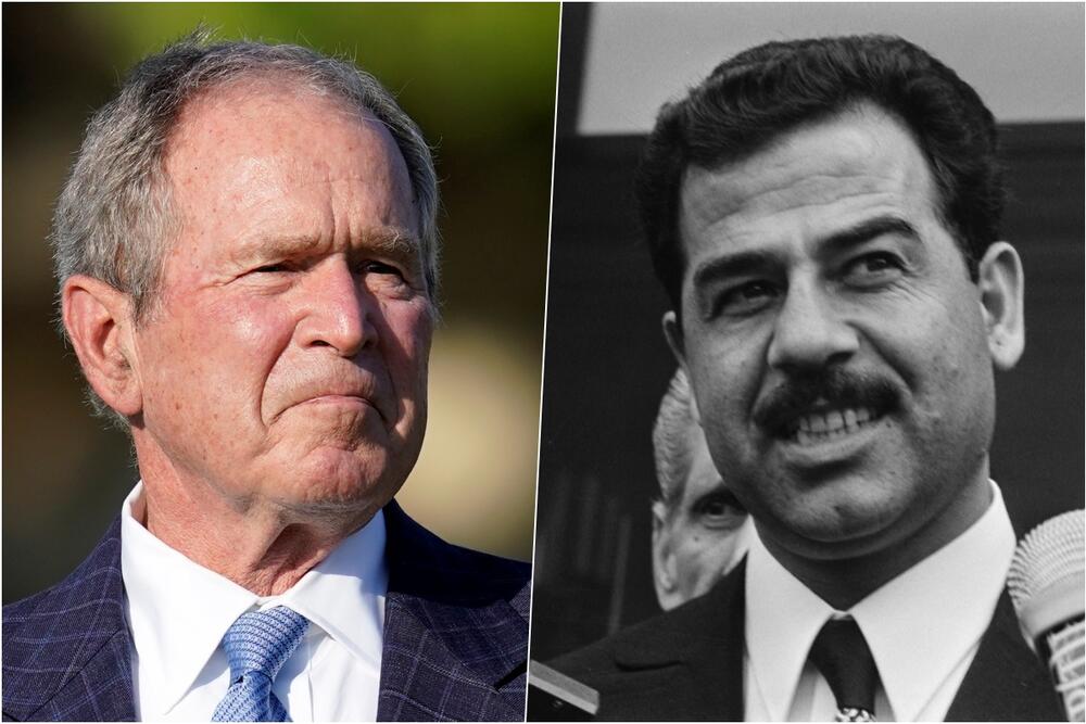 Džordž Buš mlađi, Sadam Husein