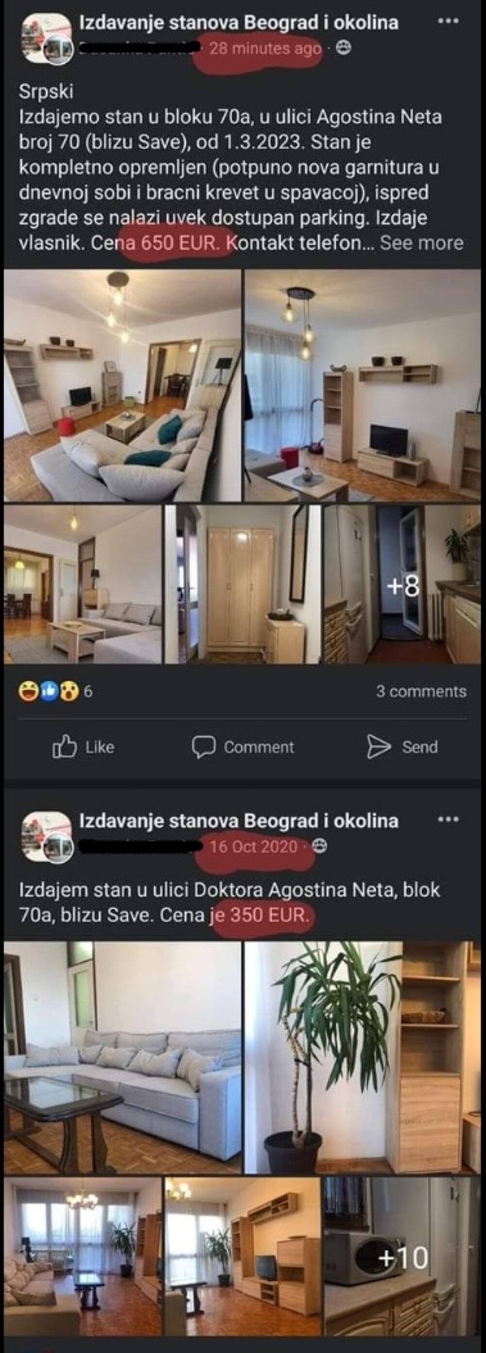 Oglas za stan