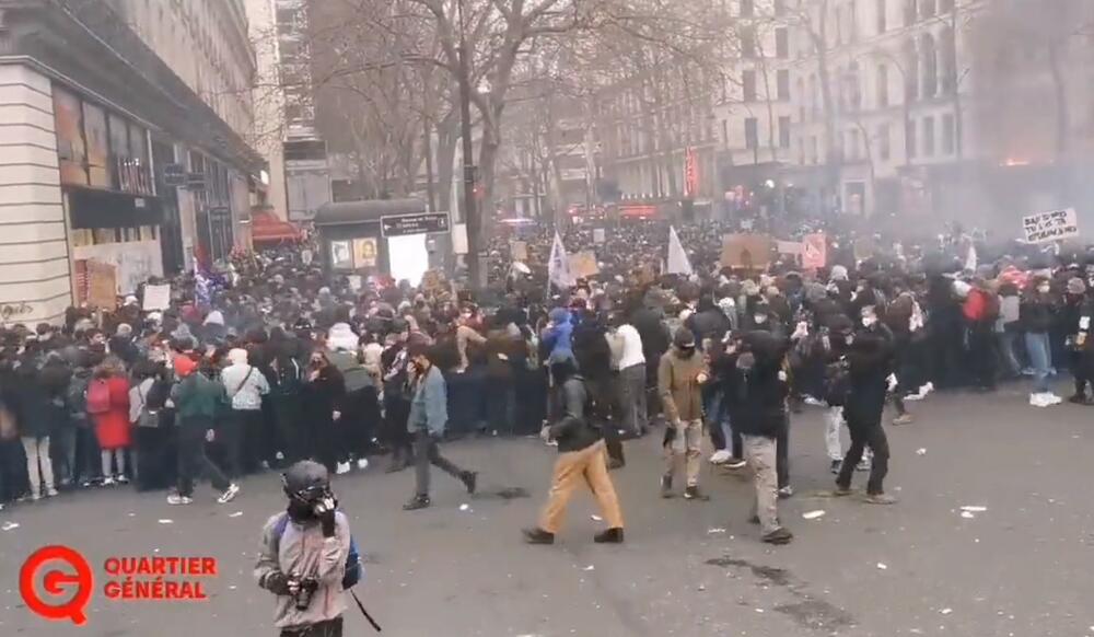 Protest, Francuska, sukob, ulica, hapšenje, policija