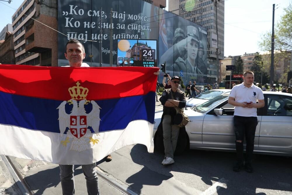 Protest ispred vlade, protest, Vlada Srbije
