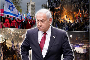 LOMAČA NASRED AUTO-PUTA! Neredi u Izraelu, hiljade ljudi probijaju blokade, ulice u plamenu, Netanijahu u velikom problemu