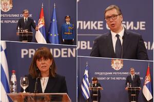 PREDSEDNIK VUČIĆ SA SAKELAROPULU: Onako kako Grčka podržava integritet Srbije, tako i mi podržavamo integritet Grčke