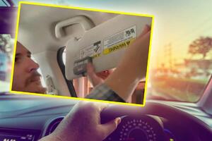 IZBEGNITE SUNČEVE ZRAKE U DVA POTEZA: Veliki broj vozača ne zna da vizir za zaštitu od sunca ima i OVU FUNKCIJU (VIDEO)