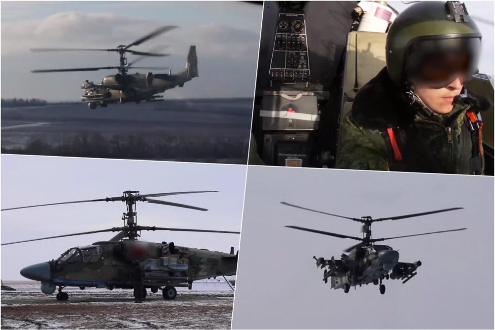 "ALIGATORI" SE PRIKRALI I ZASULI PROJEKTILIMA UKRAJINSKO UTVRĐENJE: Rusi objavili ceo snimak napada Ka- 52! BACAJU TOPLOTNE ZAMKE
