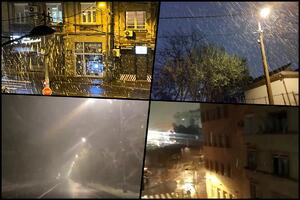 HITNO UPOZORENJE RHMZ! BEOGRAD ĆE BITI ZAVEJAN TOKOM NOĆI DO 30 CM! Sneg pada u prestonici i većem delu Srbije, OVDE DO POLA METRA