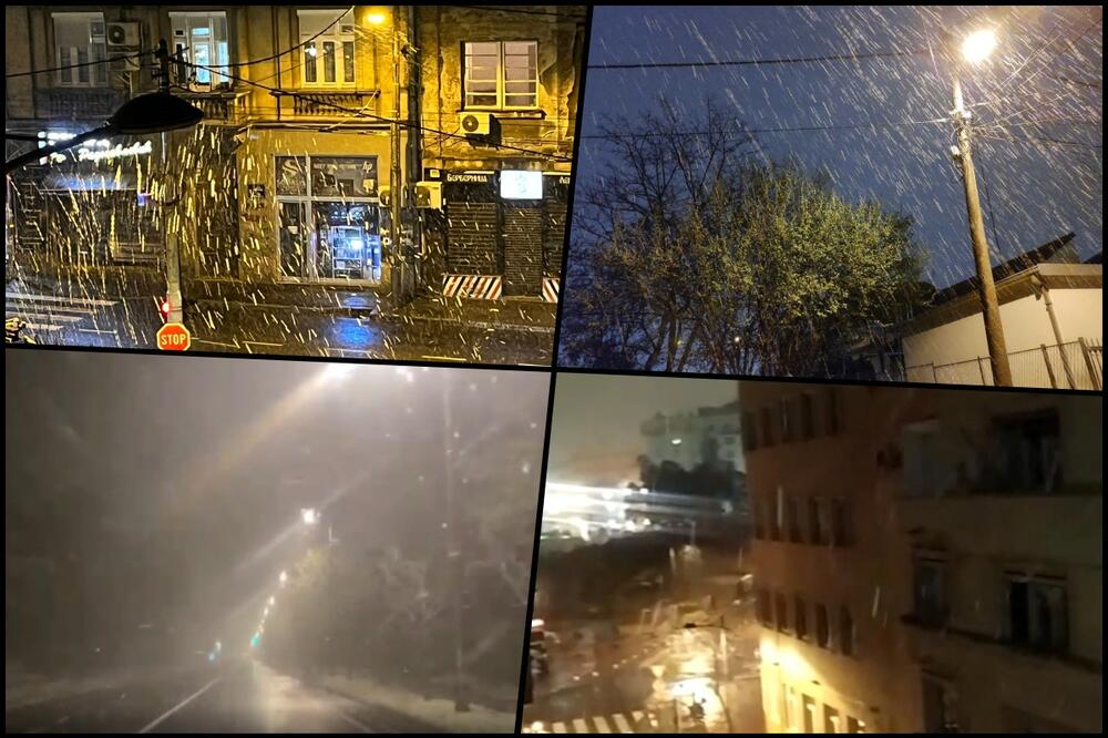 HITNO UPOZORENJE RHMZ! BEOGRAD ĆE BITI ZAVEJAN TOKOM NOĆI DO 30 CM! Sneg pada u prestonici i većem delu Srbije, OVDE DO POLA METRA