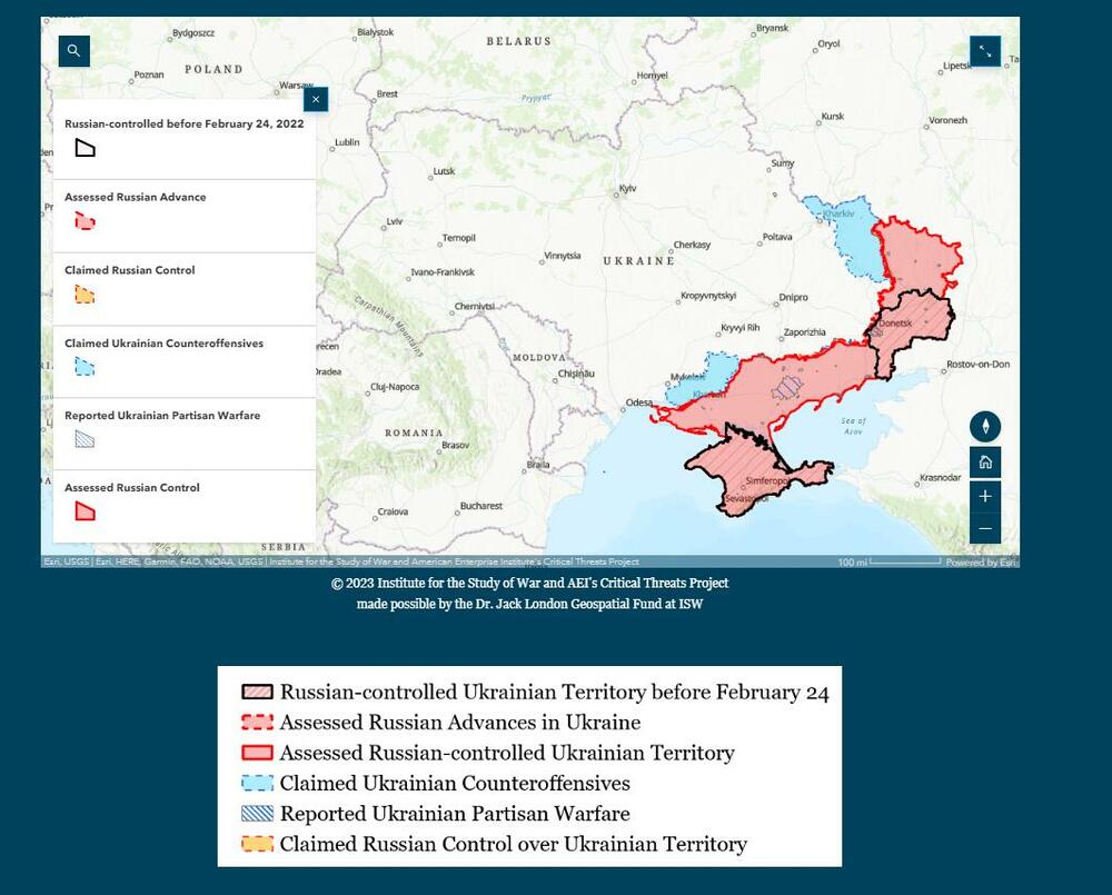 mapa Ukrajine